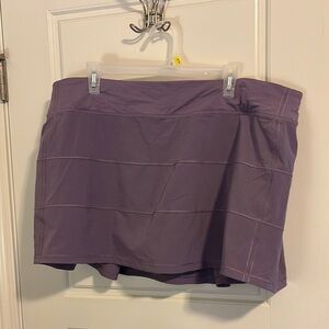 Lululemon Pace Rival dark lavender skirt. Size 18